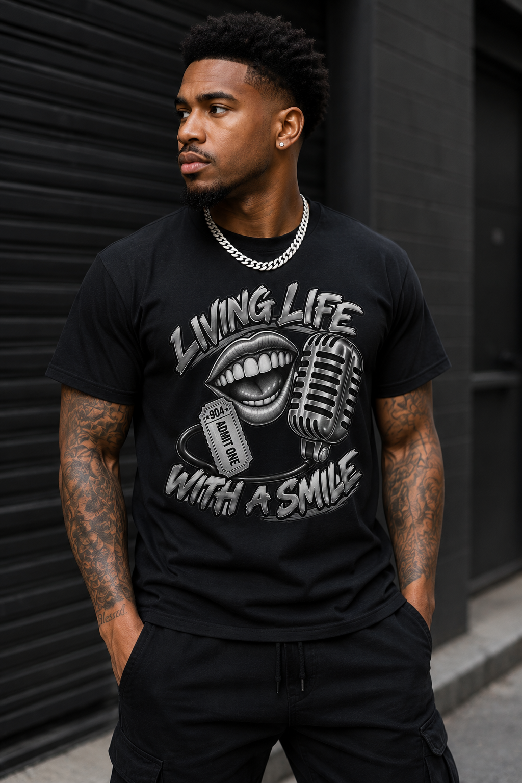 Living Life With a Smile Graphic Tee