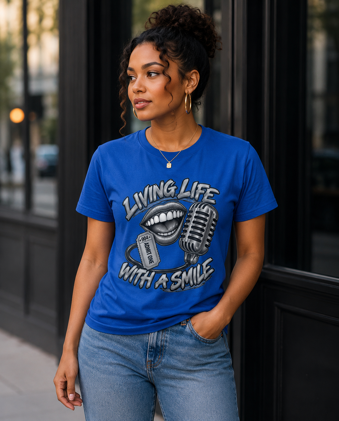 Living Life With a Smile Graphic Tee