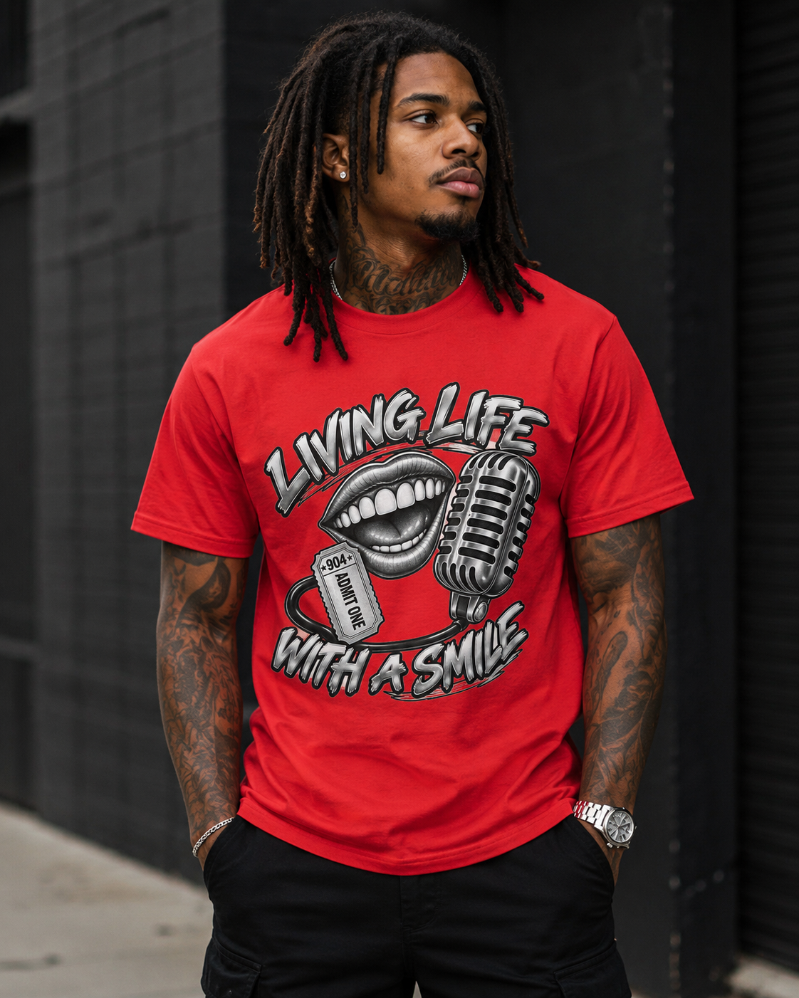 Living Life With a Smile Graphic Tee